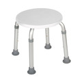 Drive Medical Adjustable Height Bath Stool, White rtl12004kd